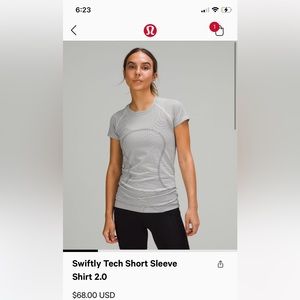 lululemon swiftly tech!!!! SIZE 2